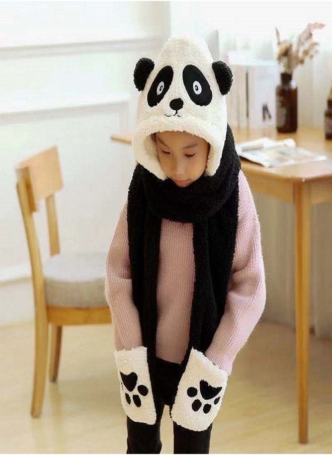 Generic Winter 3 In 1 Hat Scarf Gloves Set  - Image 2