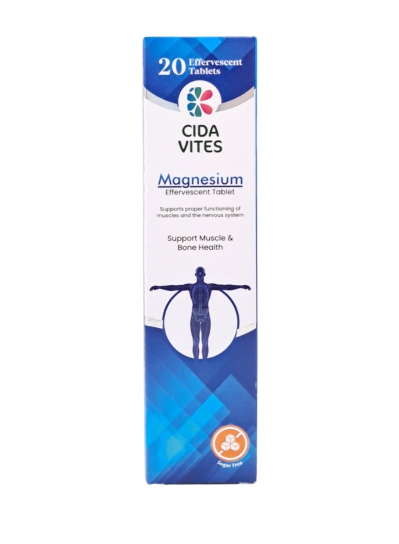CIDA VITES Cida Vites Magnesium Effervescent Tablets 20'S