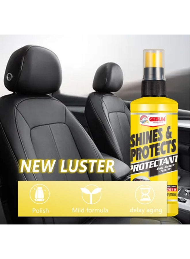 GETSUN Shines & Protects Protectant For Vinyl Rubber & Plastic High Gloss & Sunscreen Formulation 118 ML - Image 4
