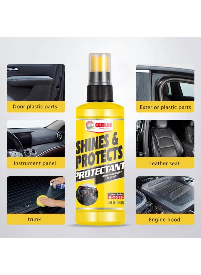 GETSUN Shines & Protects Protectant For Vinyl Rubber & Plastic High Gloss & Sunscreen Formulation 118 ML - Image 2