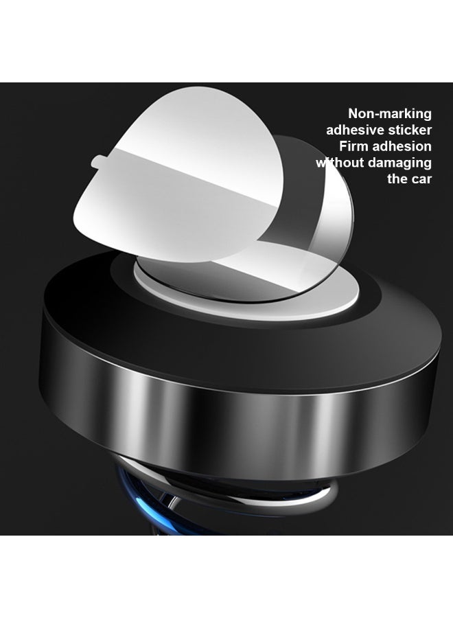 Car Air Freshener, Solar Rotating Car Freshener Creative Car Aromatherapy Diffuser with Crystal Ball Adjustable Intensity for  Car Interior Decoration Accessories & Home Decor Black - Image 5