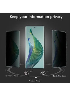 Generic Privacy Screen Protector for Honor Magic5 Lite/Honor X9a, Privacy Tempered Glass, Privacy Screen Film, [Case Friendly] [9H Hardness] [Anti-scratch] Anti-spy Tempered Glass Film for Honor X9a  - Image 5