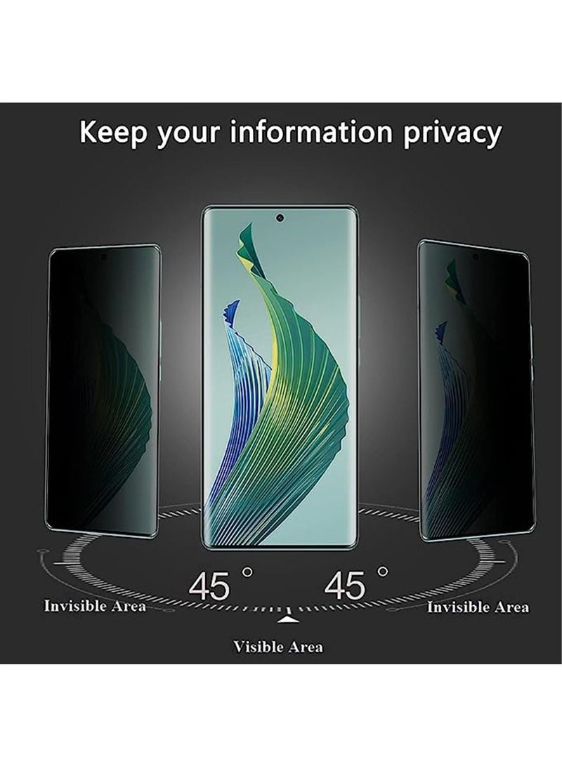 Privacy Screen Protector for Honor Magic5 Lite/Honor X9a, Privacy Tempered Glass, Privacy Screen Film, [Case Friendly] [9H Hardness] [Anti-scratch] Anti-spy Tempered Glass Film for Honor X9a  - Image 5