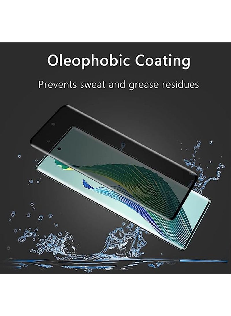 Privacy Screen Protector for Honor Magic5 Lite/Honor X9a, Privacy Tempered Glass, Privacy Screen Film, [Case Friendly] [9H Hardness] [Anti-scratch] Anti-spy Tempered Glass Film for Honor X9a  - Image 2