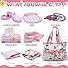 Uzoxlsn Baby Doll Accessories Set in Gift Box 16 Pack Baby Doll Feeding Caring Kit with Pacifiers Diaper Bag Magic Bottles Birthday Christmas Party Goody Bag Stuffer Toddler Kid Girl Pretend Play Toy - Image 4