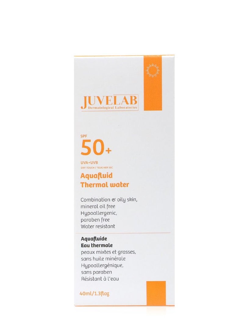 JUVELAB JUVELAB Aqua fluid Thermal Water SPF50+ Sunscreen 40ml - Image 3