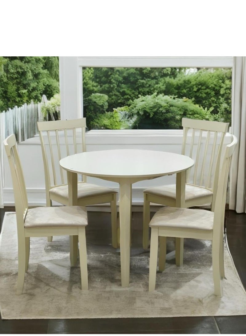 KRESLO Round Dining Table With 4 Chairs - Image 1