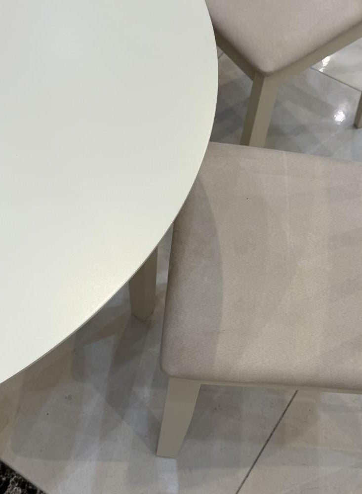 KRESLO Round Dining Table With 4 Chairs - Image 3
