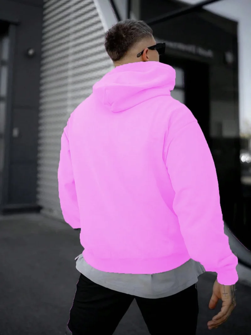 DogFish Women, Men's Sweatshirt Oversize Awaken Printed Thick Pink Lover Sweatshirt