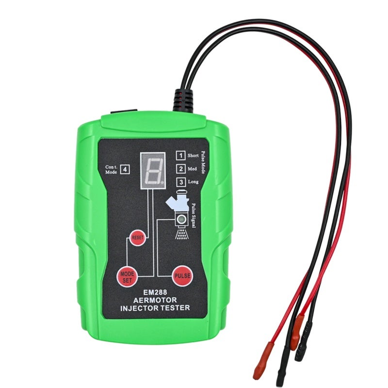 Fuel Injector Tester 12V Dual Port 8 Pulse Modes - Universal Compatibility Clear LCD Display Safety Protection Fuel Injector Cleaner for Automotive Car Maintenance Garage Use - Image 3