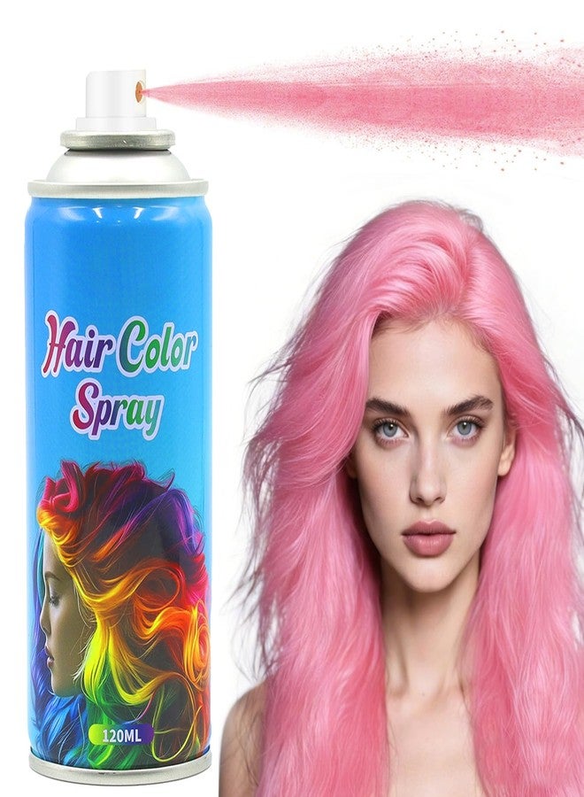 ZARICS Pink Hair Spray, Pink Hair Spray Color Temporary, Hair Dye, Temporary Hair Color Spray For Kids Women, Washable & Non-Sticky Hair Wax For Cosplay Party, DIY, Christmas Party, Halloween (120 ml) - Image 1