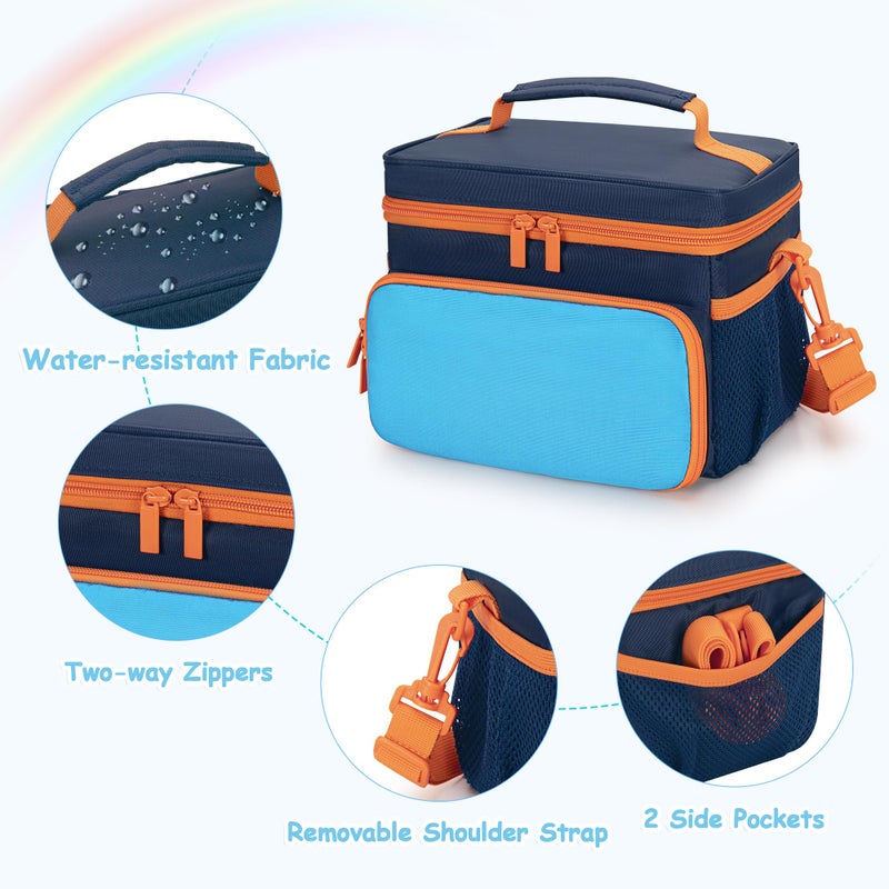 GRAOSO Carrying Case Compatible With Yoto Player (3Rd Generation)  Card Holder Hold Up To 30 Cards  Travel Storage Bag For Bluetooth Audio Speaker & Headphone Accessories  Blue (Case Only) Patented Design - Image 4