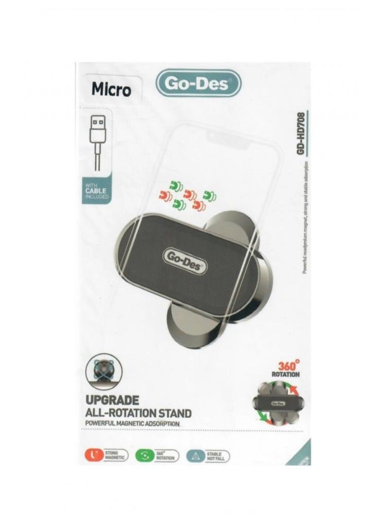 ELTRAZONE Full Rotation Car Phone Magnet – Secure, Convenient, and Adjustable Mount for Your Phone - Image 4