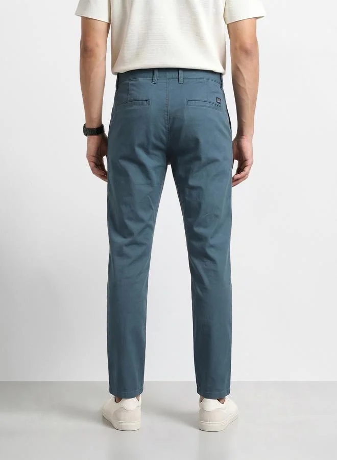 The Indian Garage Co  Men Slim Fit Mid Rise Chinos for Men | Best Price UAE