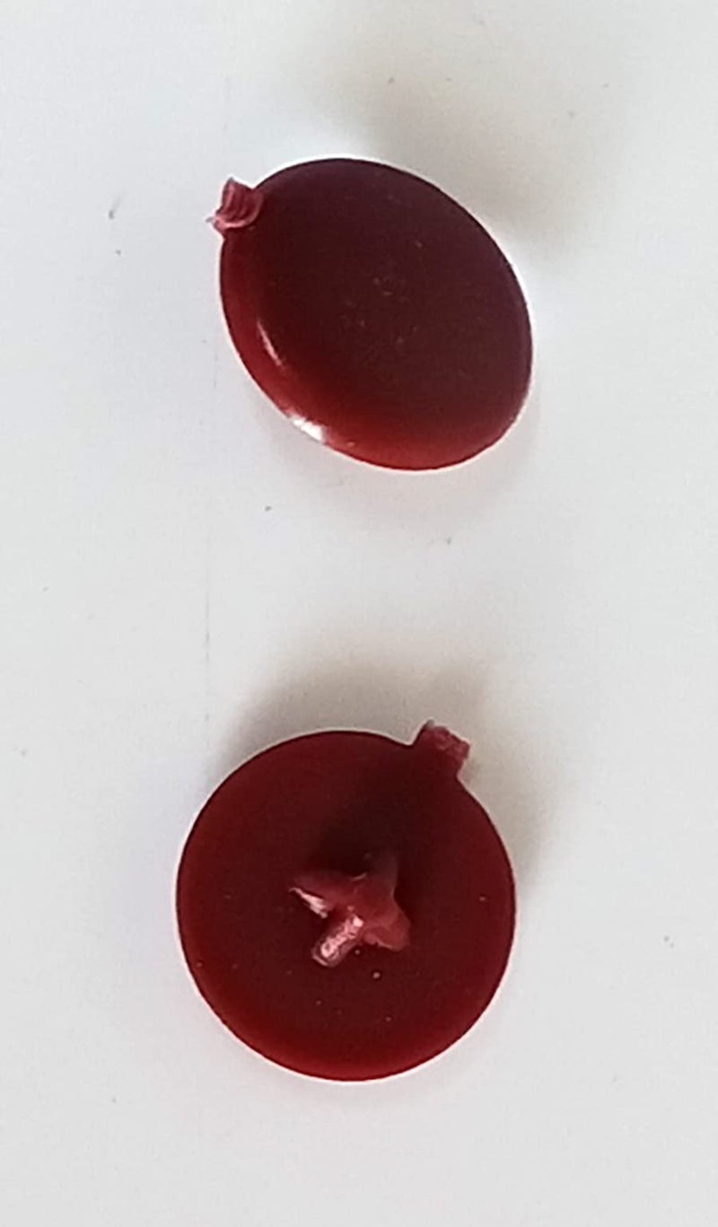 Generic Screw Cap Cover Plastic (40 PcS) Red Colour SC -10007  - Image 3