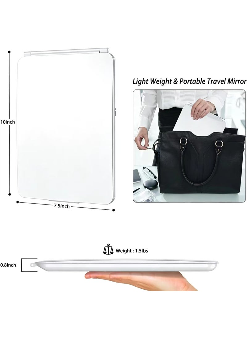Makeup Vanity Mirror with 72 Led Lights, LED Travel Makeup Mirror Rechargeable, Dimmable Touch Screen Beauty Mirror, 3 Color Lighting, Light Up Mirror for Dressing Table, Gift for Girls Women - Image 3