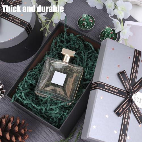 Koogel 1LB Green Crinkle Paper Filler, Shred Paper Fillers, Crinkle Cut Shredded Confetti for Basket Filling Gift Box Stuffing - Image 3