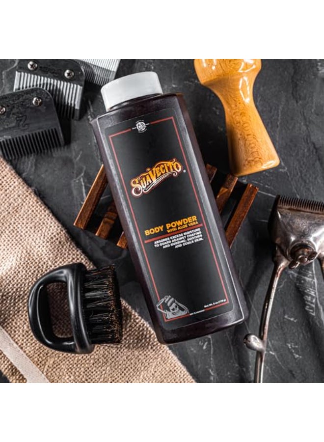 Suavecito Body Powder with Aloe Vera 6 oz Original Scent Provides Long Lasting Comfort Protection Eliminates Chafing Rubbing Guards Against Excess Moisture Soothes Cools Skin - Image 3