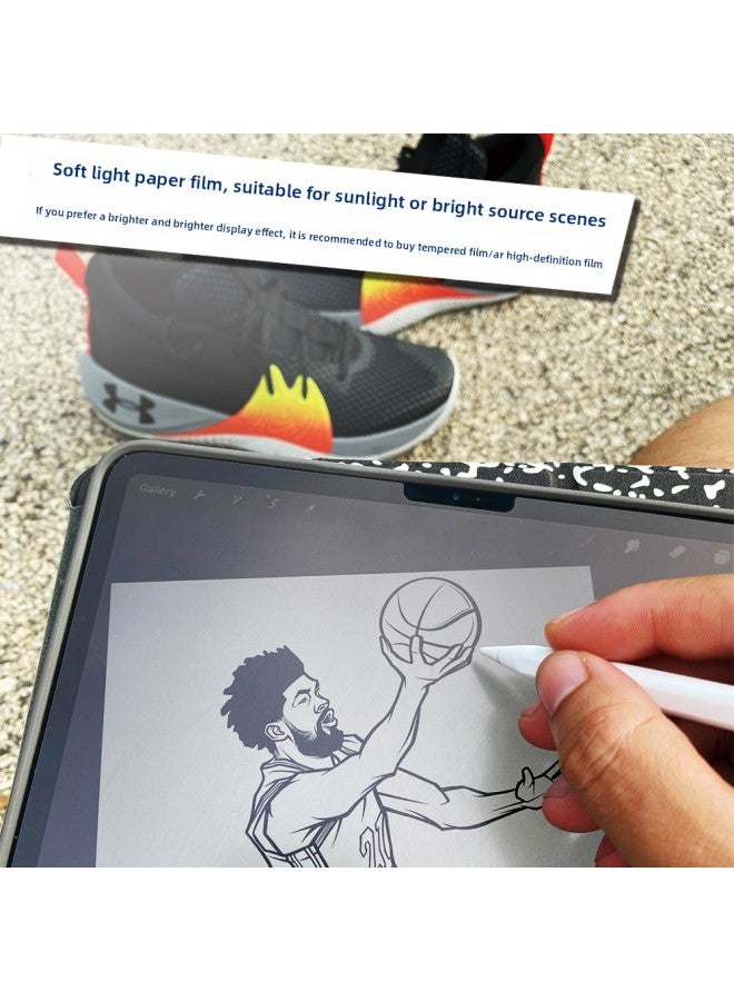 Paper-sensitive Soft Light Film For Apple IPad For Huawei Tablet 3A Writing Paper Painting Eye Protection Film AR/AG/AF-Color:Paper-sensitive Soft Light Film♥Free Cleaning Cloth♥Test Film-Size:For H - Image 4