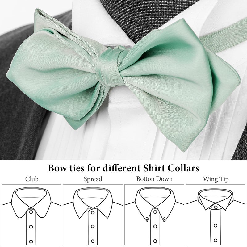 HAWSON Bow Ties for Men Pre-tied Adjustable Bow Tie Formal Style for Tuxedo, Wedding Business Party Graduation - Image 4
