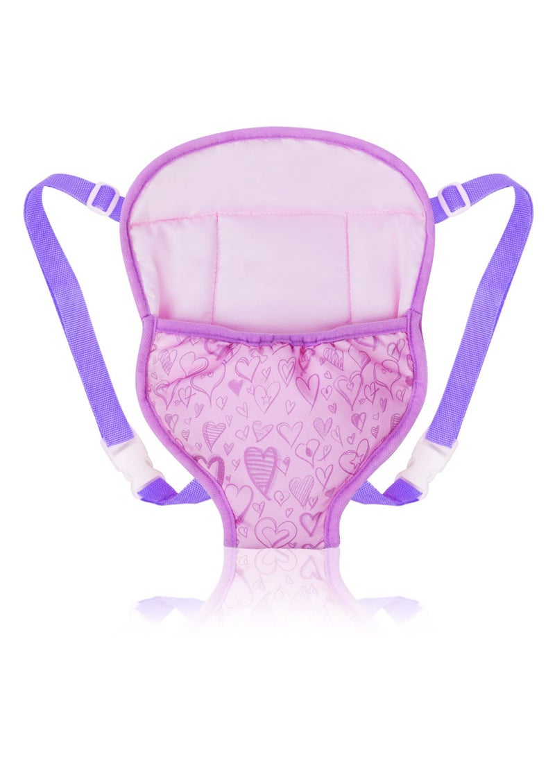 CMGTYYD Baby Doll Carrier, Doll Backpack with Adjustable Straps, Doll Sling Carrier, Doll Storage Bag Backpack Front and Back Portable Bag Doll Accessories for 14-18 Inch Dolls (Doll Not Included) - Image 1