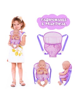 CMGTYYD Baby Doll Carrier, Doll Backpack with Adjustable Straps, Doll Sling Carrier, Doll Storage Bag Backpack Front and Back Portable Bag Doll Accessories for 14-18 Inch Dolls (Doll Not Included)  - Image 4