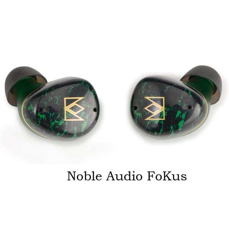 Noble Audio FoKus Rex5 True Wireless Bluetooth Stereo Earbuds with Mic, Sound Personalization, Green - Image 1