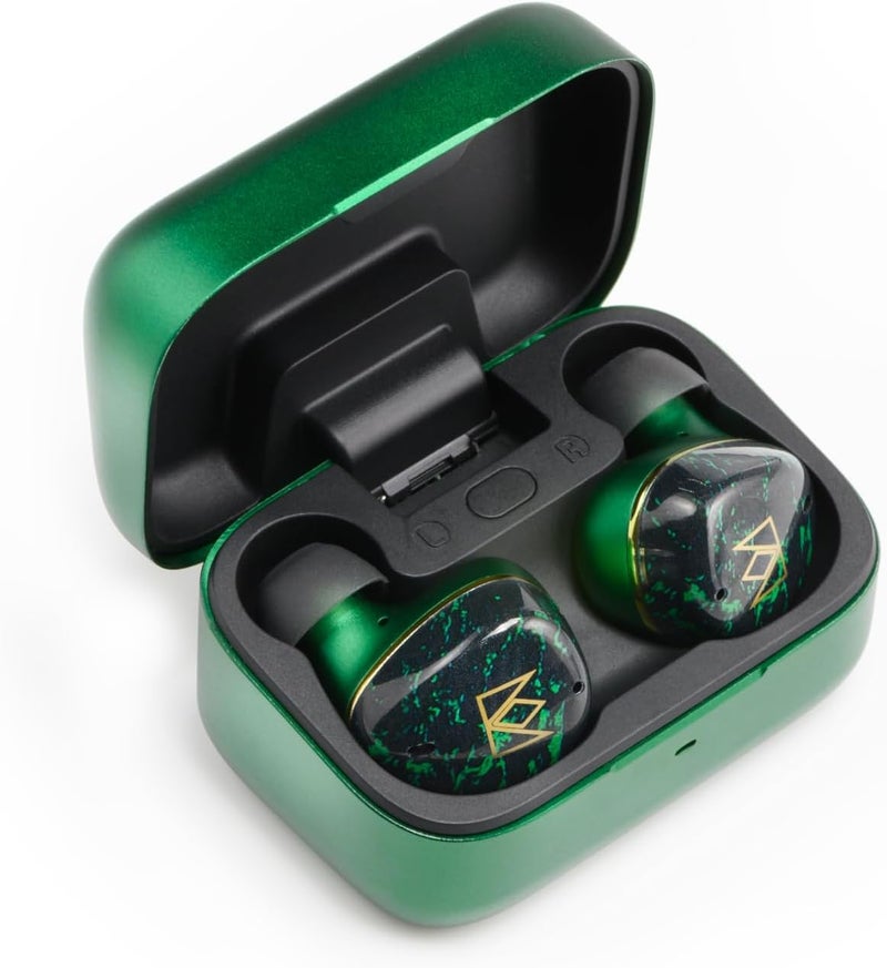 Noble Audio FoKus Rex5 True Wireless Bluetooth Stereo Earbuds with Mic, Sound Personalization, Green - Image 4