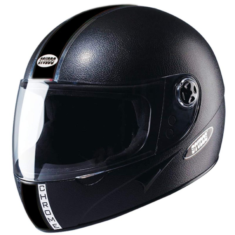 Studds Chrome Eco Full Face Helmet- Black (L), Motorcycling - Image 1