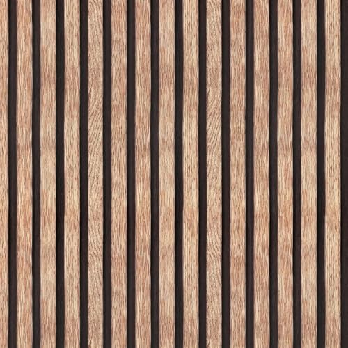 Nimbose® Vertical Black Lines Wood Wall Stickers for Wall Decor, Wooden Wallpaper for Walls Self-Adhesive Wall Paper for Home Kitchen Living Room & Bedroom (45x500 cm) - Image 5