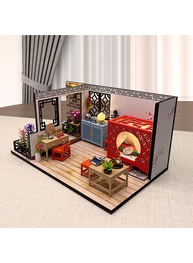 الأزرق جي دبليو منزل Meiyai diy كوخ قديم الطراز Yao Hua Han Ju الرجعية - Image 3