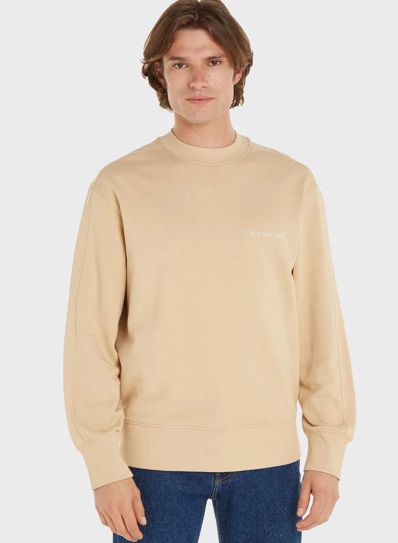Calvin Klein Jeans Logo Crew Neck Sweatshirt
