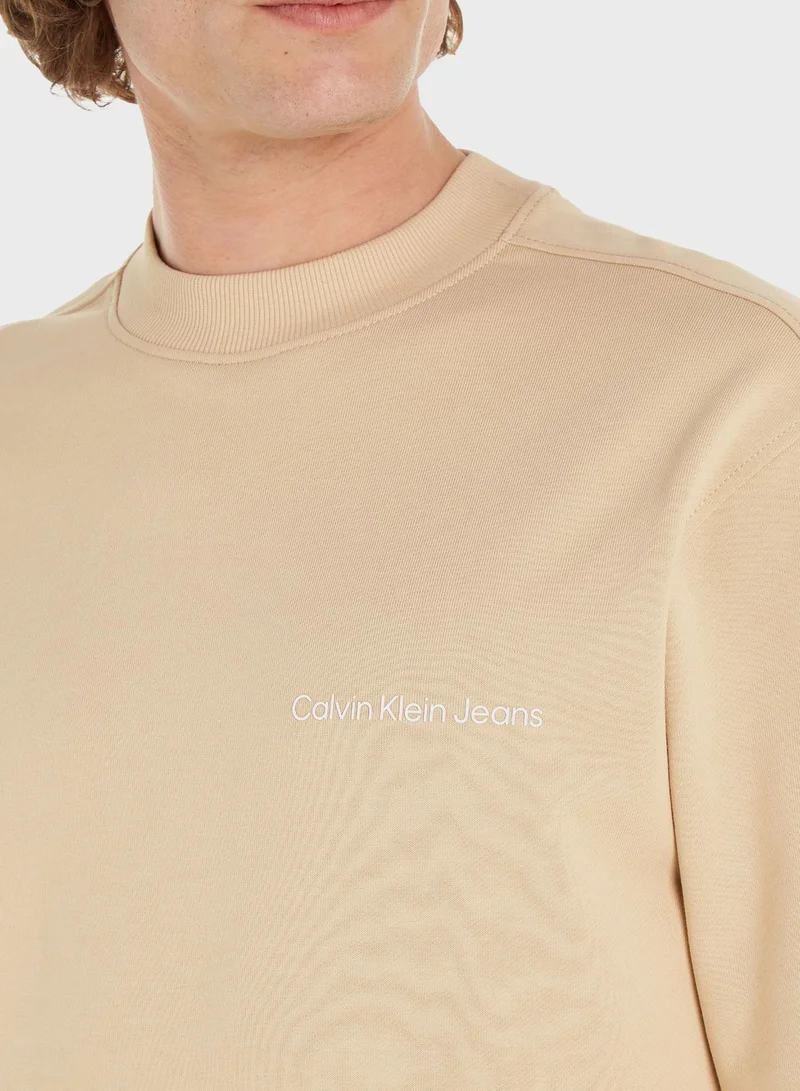 Calvin Klein Jeans Logo Crew Neck Sweatshirt
