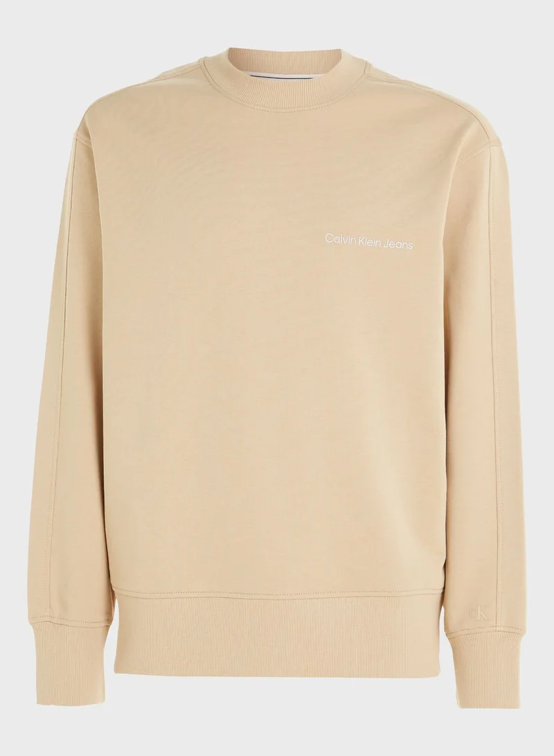 Calvin Klein Jeans Logo Crew Neck Sweatshirt