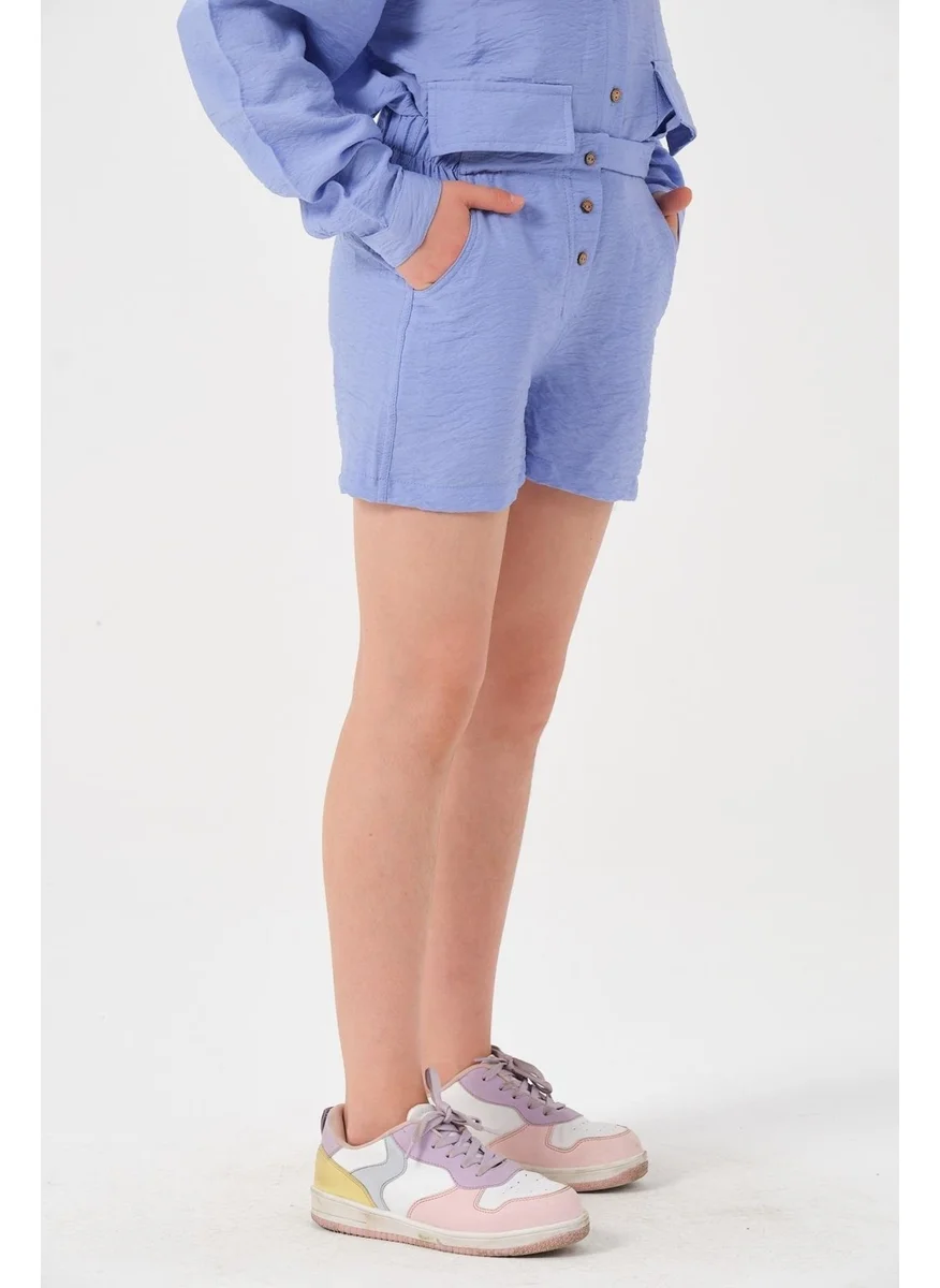 جازي Young Girl Button Detailed Shorts