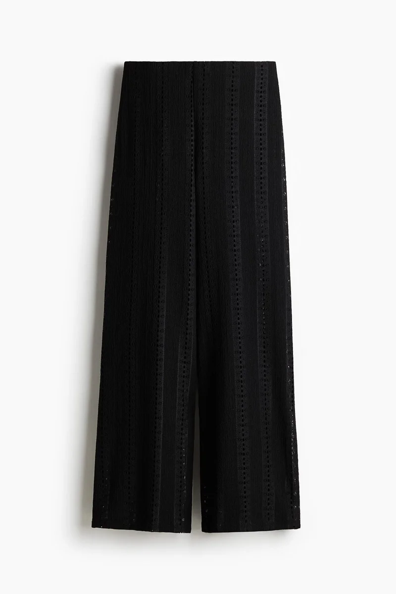 اتش اند ام Lace jersey trousers