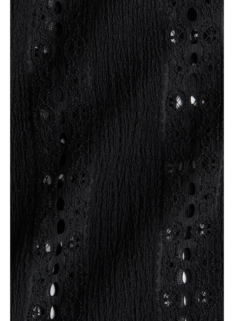 اتش اند ام Lace jersey trousers
