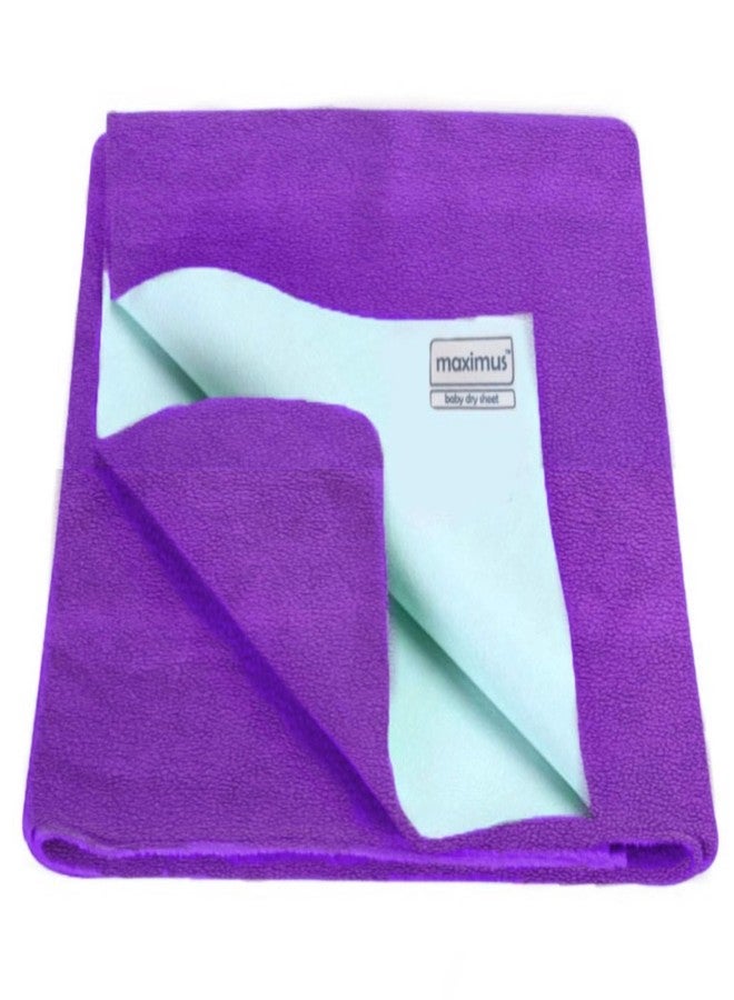 THE MAXIMUS Maximus Waterproof Quick Dry Sheet for Baby| Bed Dry Pad | Baby Bed Protector Sheet for Toddler Children (Medium (100cm x 70cm), Purple) - Image 1