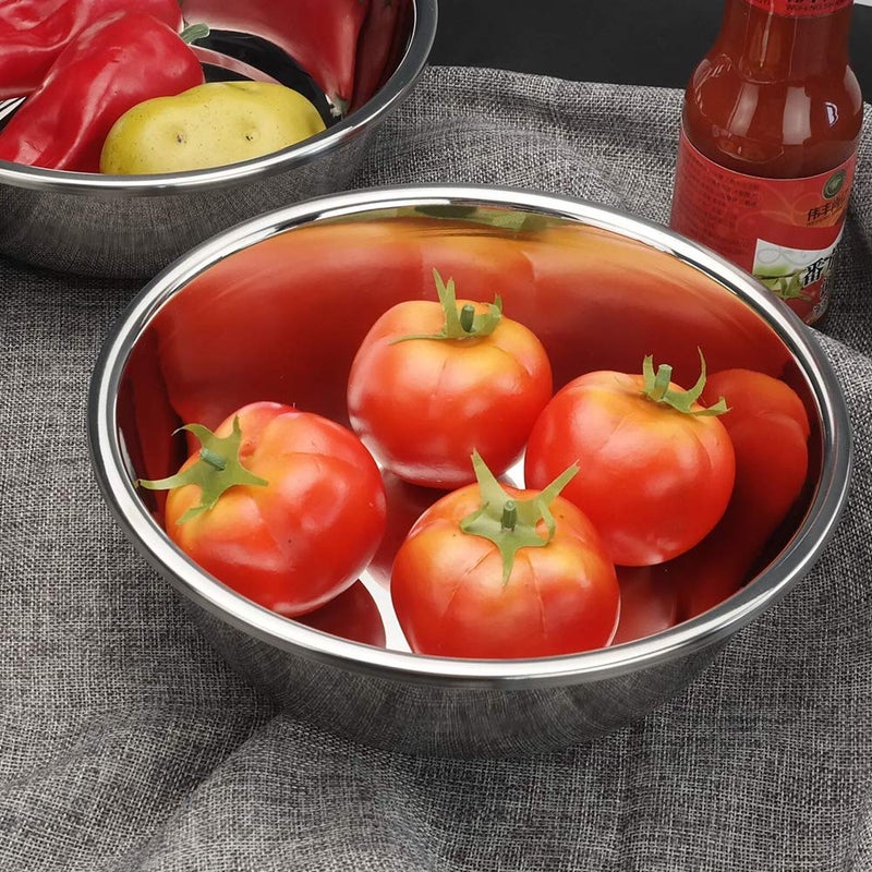 Anbers 18/10 Stainless Steel Mixing Bowl  9.6 Inch Wide Metal Prep Bowls  4 Packs - Image 5