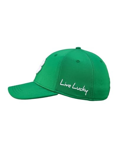 Black Clover Unisex Premium Clover 58 Green/White Fitted Golf Hat, Small/Medium - Image 2