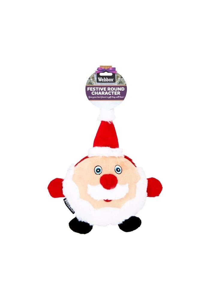 Dog Toy, Round Santa, China