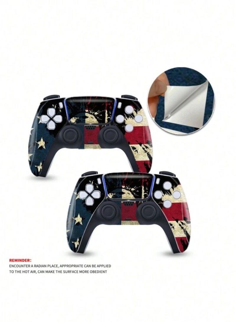 Full-Body Vinyl Skin Sticker Set for PS5 Disc Edition Scratch Water Resistant Protection  - Image 4