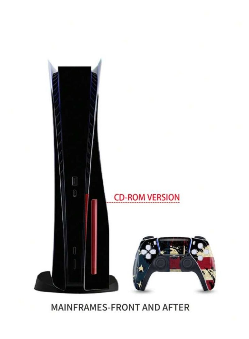 Full-Body Vinyl Skin Sticker Set for PS5 Disc Edition Scratch Water Resistant Protection  - Image 5