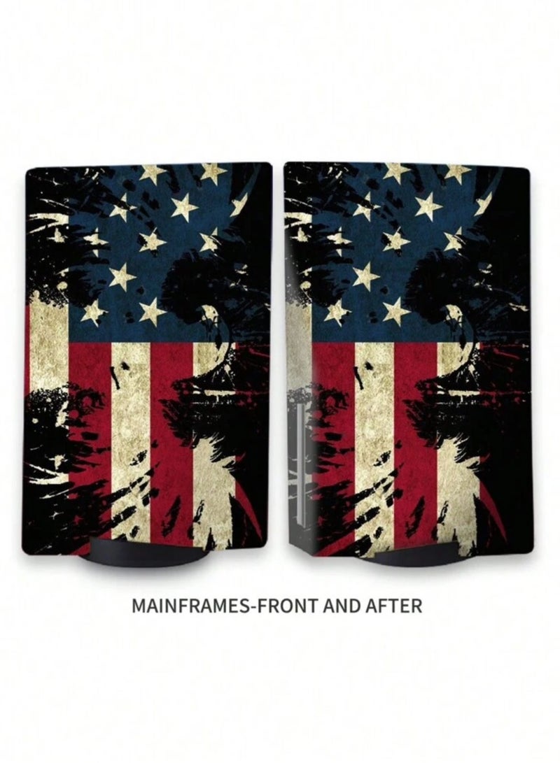 Full-Body Vinyl Skin Sticker Set for PS5 Disc Edition Scratch Water Resistant Protection  - Image 2