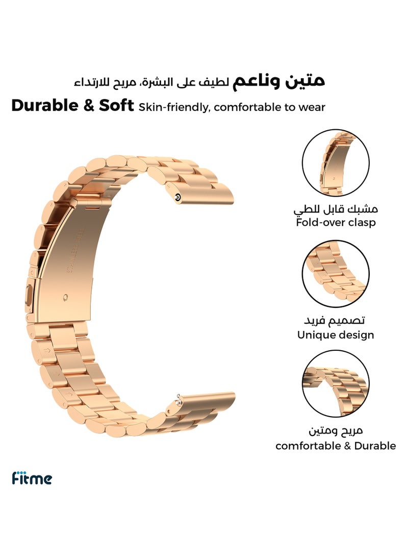 FITME Metal Replacement Band For Huawei Watch GT (46mm) / Watch GT 2e (46mm) / GT 2 / GT 2 Pro / GT 3 / GT 3 Pro (46mm) / GT Runner / GT 4 (46mm) / GT5 (46mm) \ GT5 pro (46mm) - (22mm)  - Image 2