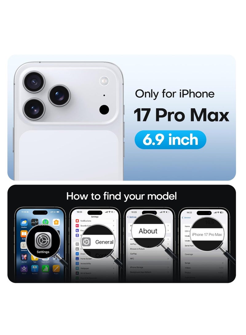 BORTONY iPhone 17 Pro Max Liquid Silicone Shockproof Case with Microfiber Lining and Raised Camera Edges Cover For iPhone 17 Pro Max 6.9-inch - Image 2