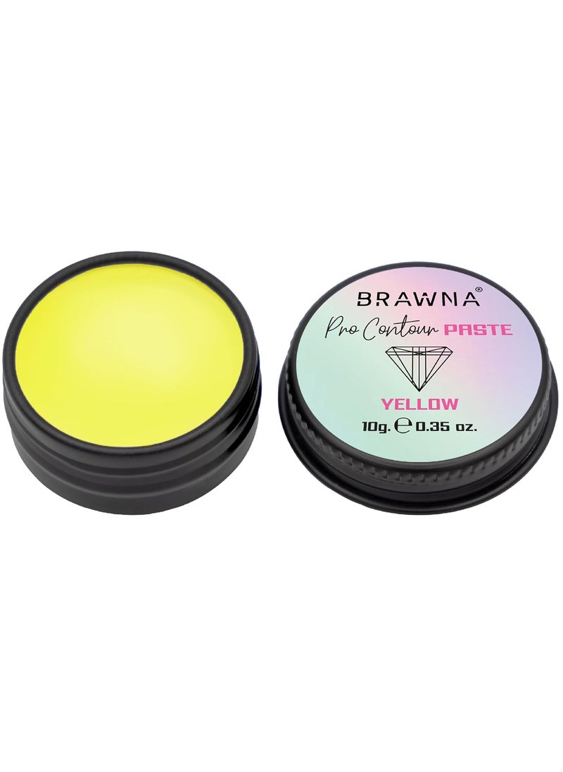 BRAWNA Brawna Pro Contour Yellow Mapping Paste for Brow and Lip Measuring  Yellow Concealer for PMU Eyebrow Henna Lamination Tint 
