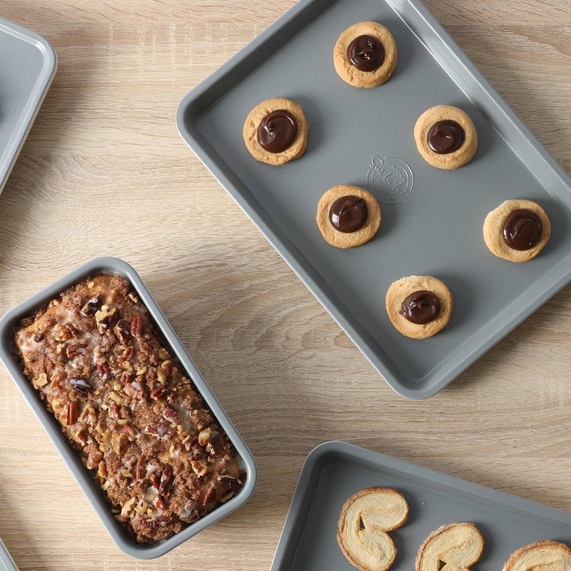 Sur La Table Kitchen Essentials Bake Sale 13 X 9 Inch PFOA, PFAS, PTFE Free Nonstick Cookie/Baking Sheet - Linen White - Image 2