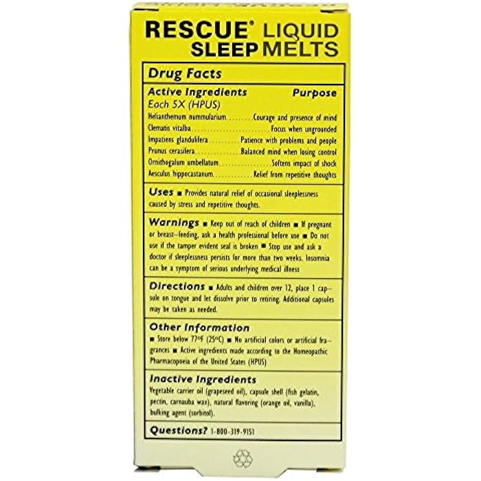 RESCUE BACH Rescue Sleep Liquid Melts, 28 CT - Image 3