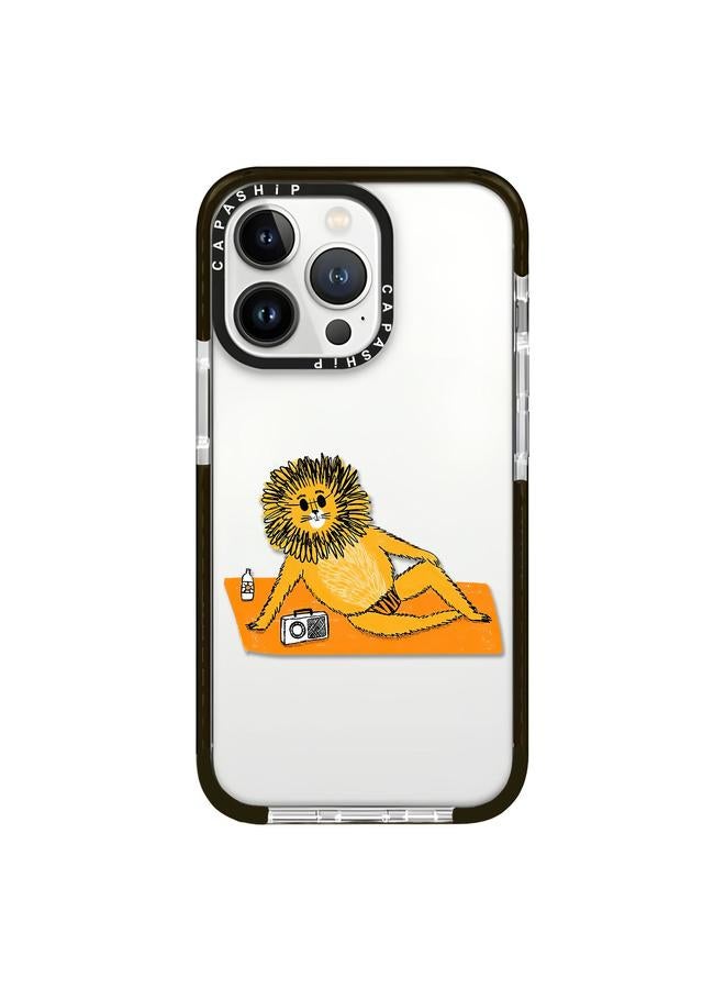 اس-توب جراب لهاتف iPhone 16 Pro بنمط توضيحي بسيط وغطاء كامل للهاتف - Image 1